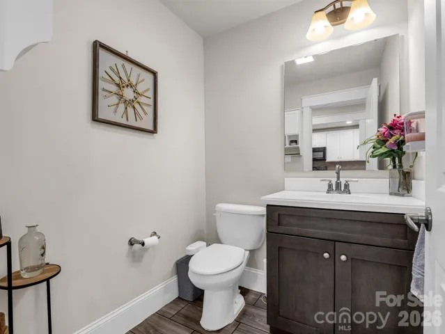 Guest bathroom on the main level.