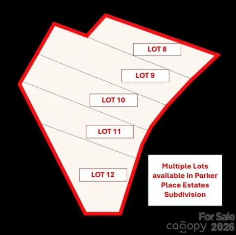 Multiple Lots Available. Lot 9 already has well installed