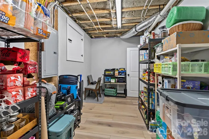 basement mechanical and second laundry