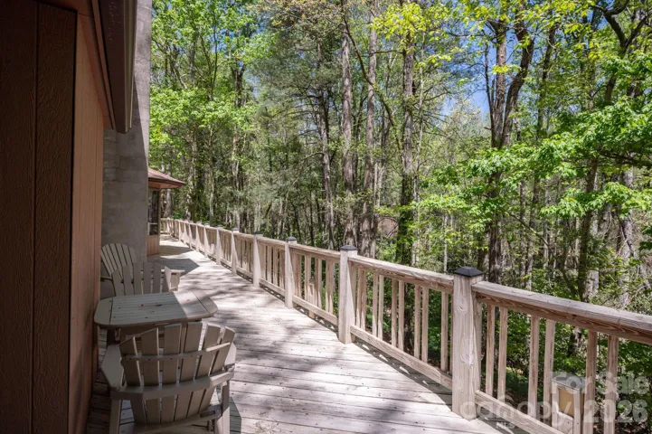 Deck Overlooks Lush Woods!