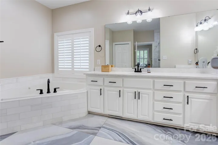 Spacious primary bath - main floor