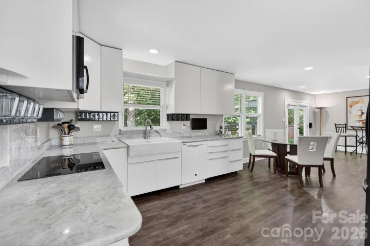 Updated, open kitchen