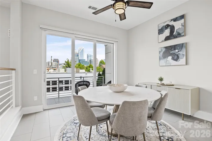Skyline views from your dining