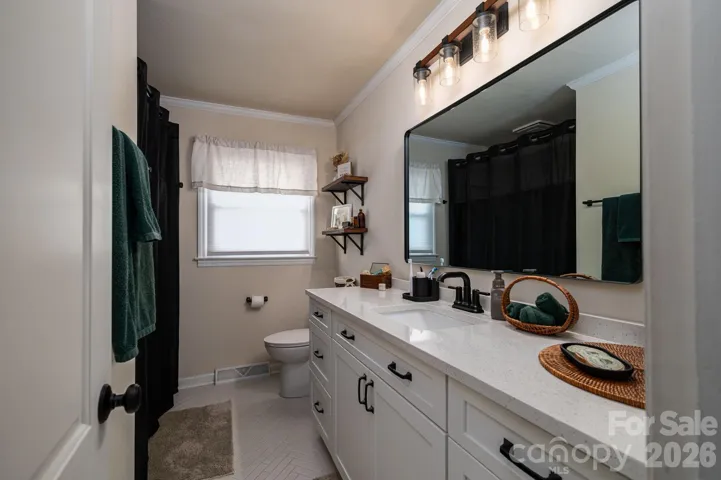 Updated hall bath.