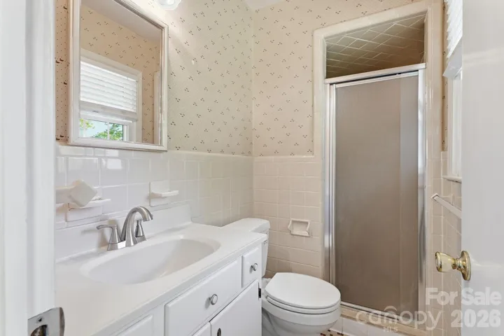 Primary bath with shower.