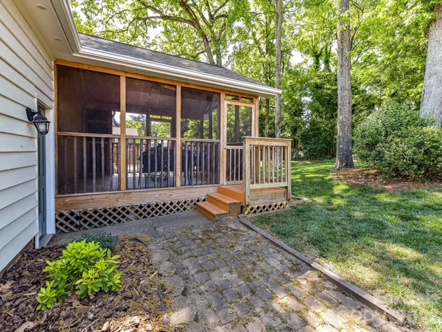 Walkway from driveway + garage to backyard