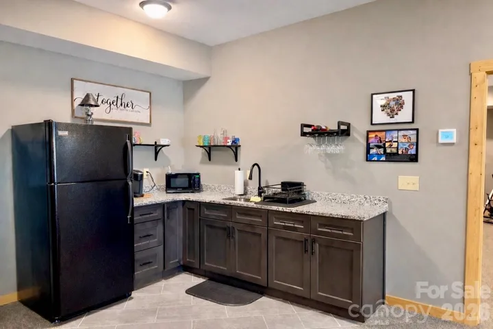 Basement kitchenette