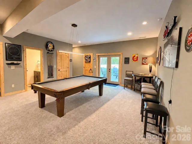 Basement gameroom/living/kitchenette