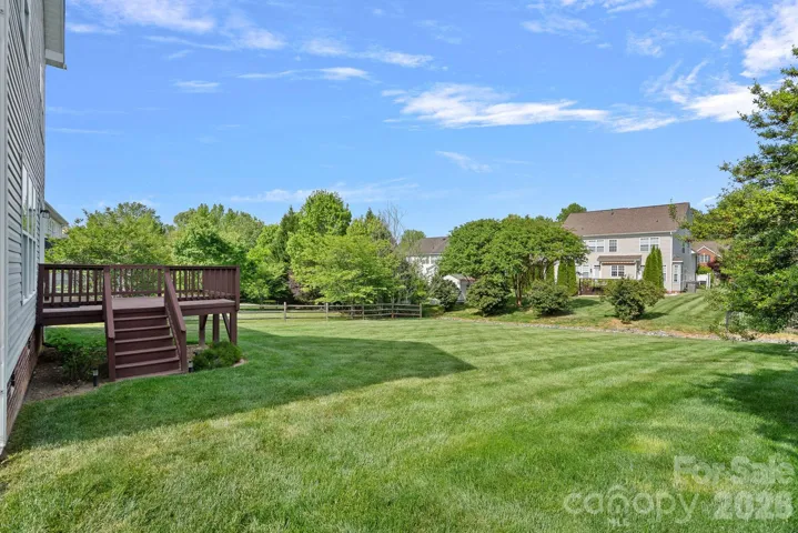 Flat back yard