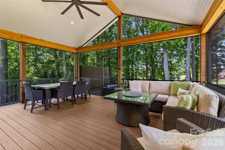 Massive screened porch