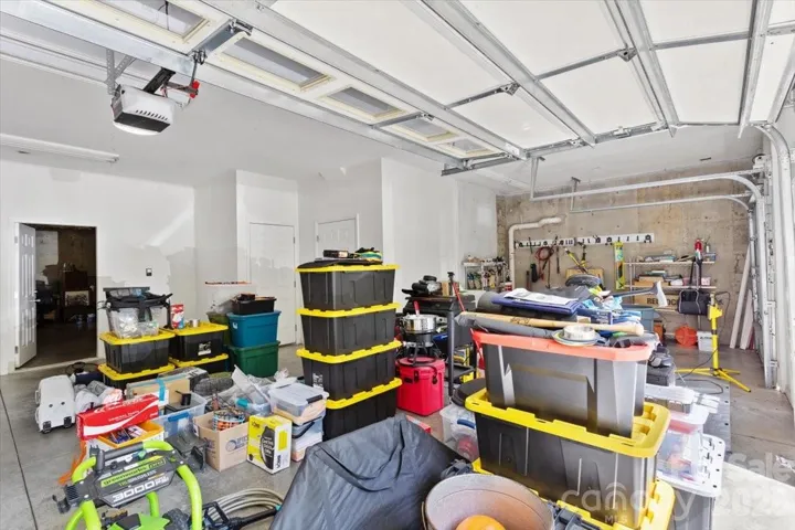 Basement entry through garage