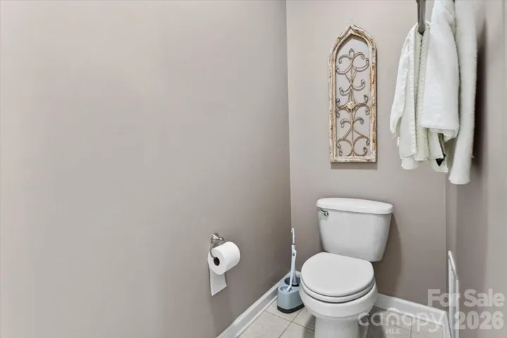 Water closet in primary bath