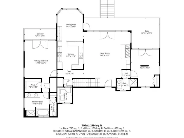 Main level (room on far right was mislabeled as bedrooom)