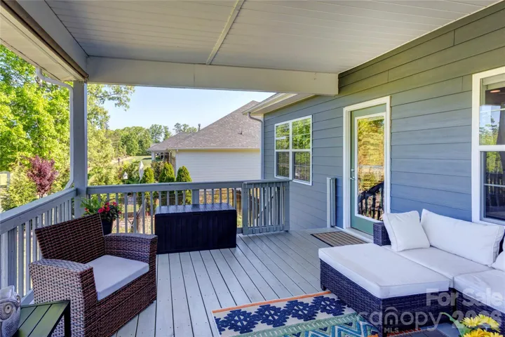 I just love this large covered deck!