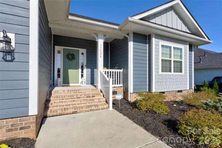 Welcoming, covered front porch