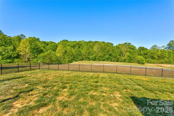 Entire back yard is fenced!