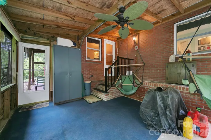 The screen porch in the back is spacious and also leads out to the fenced side yard.
