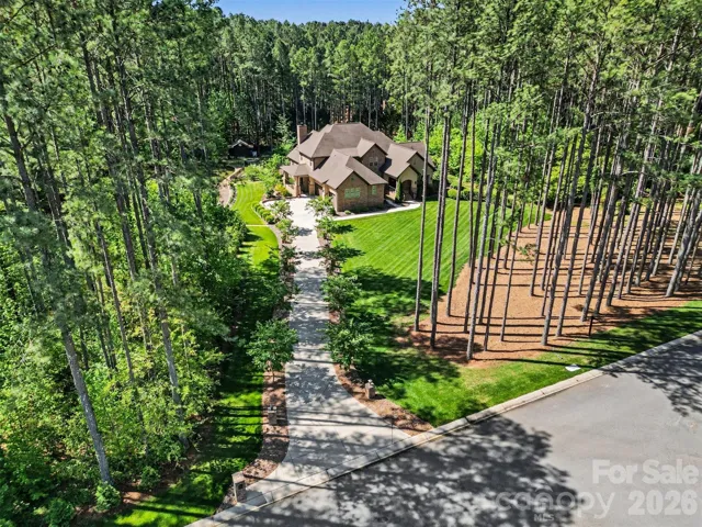 Aerial view of driveway and frontage