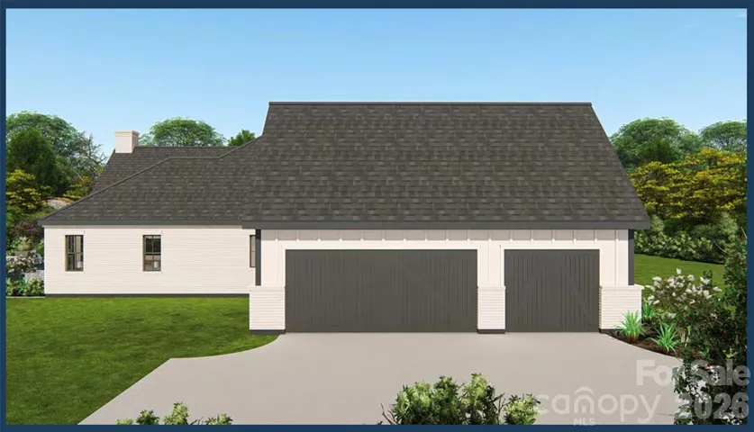Side load climate controlled garage.