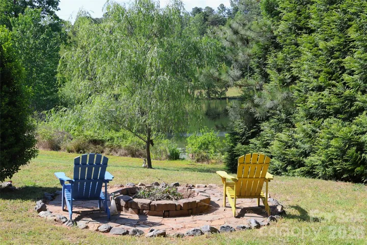 Fire Pit overlooking Lake Nixon
