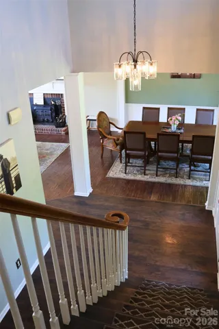 Looking down from the Loft area