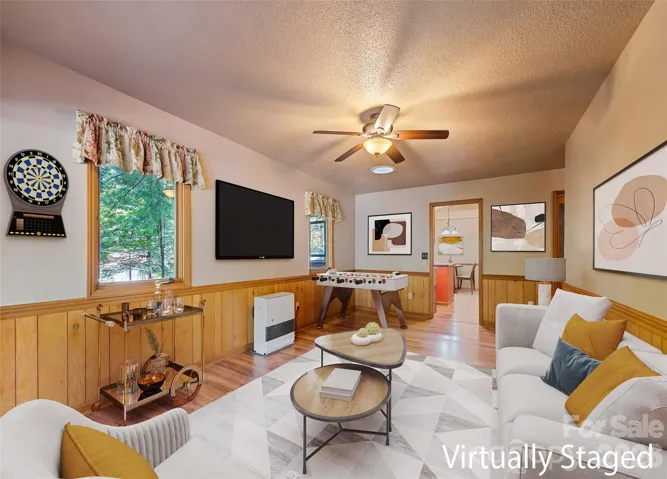 Virtually Staged Den