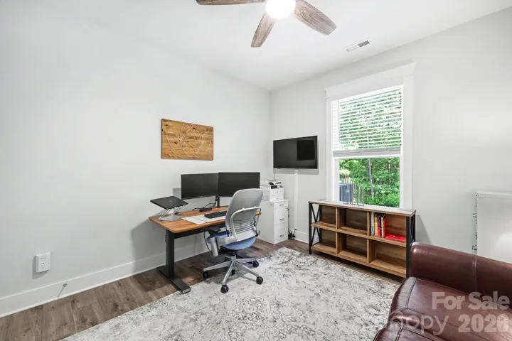 First floor bedroom currently used as a home office