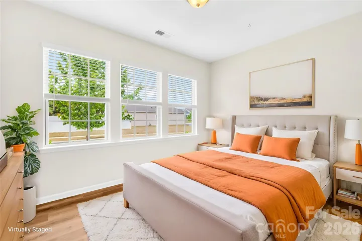 Virtually staged bedroom 2