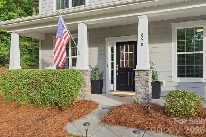 Covered rocking chair front porch