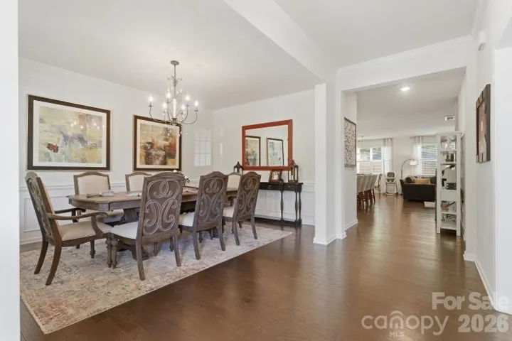Expansive dining room