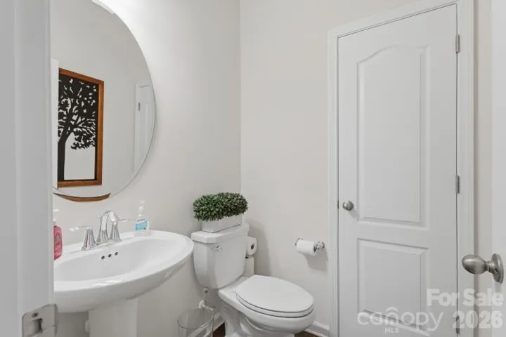 Half bathroom on main