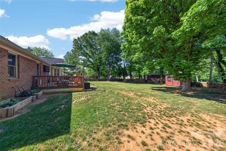Flat Yard with Mature Trees