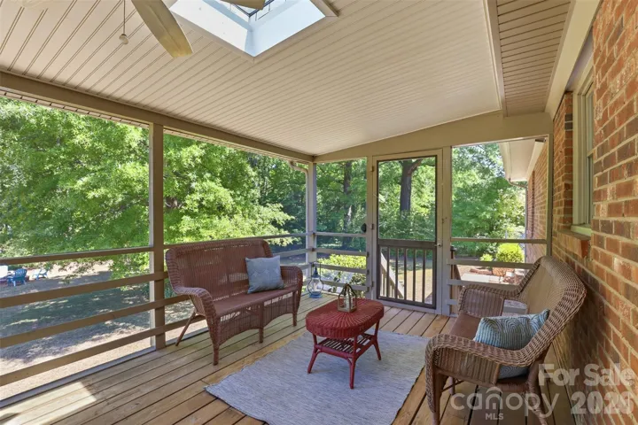 Sky lights allow lots of natural light to flood these spaces