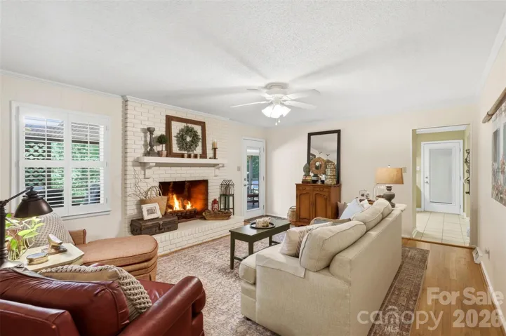 Gas logs add to the warmth of these spaces!