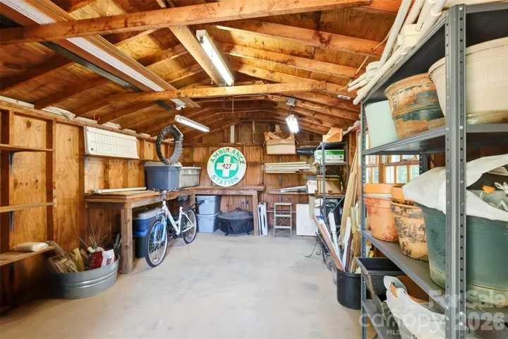 Interior of the workshop that has been home to many entrepreneurial ventures over the decades