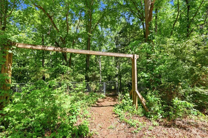 This is the area that lead to a nature area behind the lot, also included with the plot