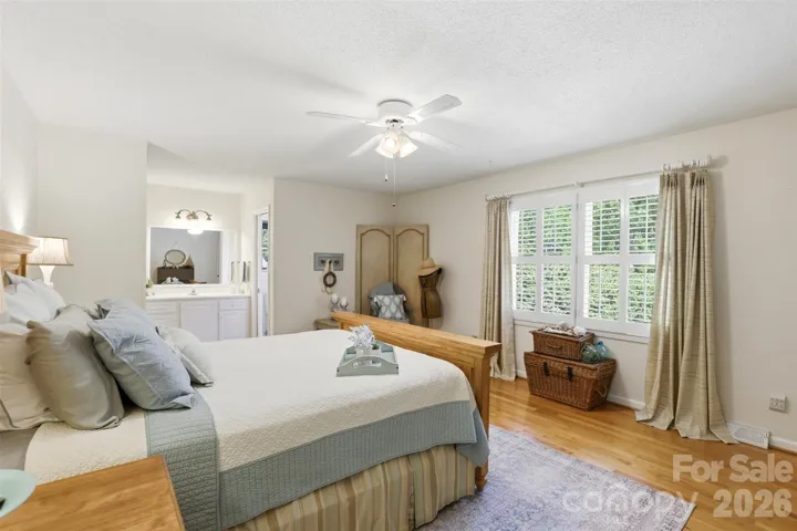 Primary bedroom from hallway