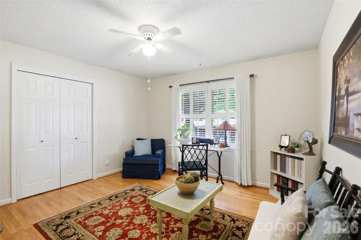 This spacious room easily would handle a queen bed