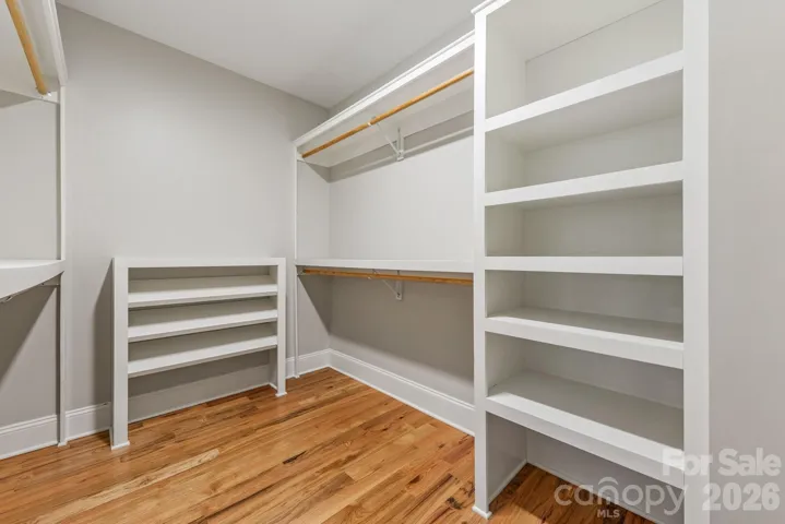 Second level walk in closet