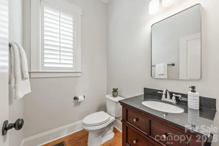 Main level half bath