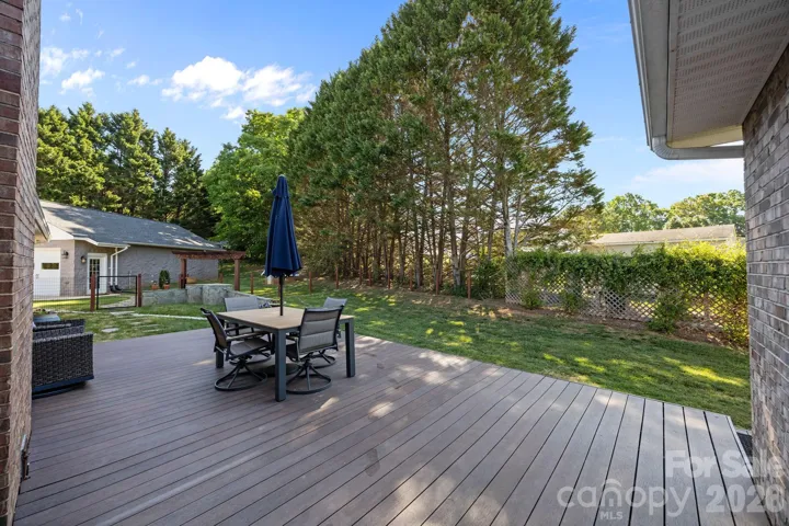 Low maintenance composite deck. 