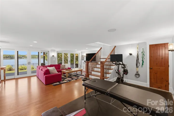 Spacious rec room