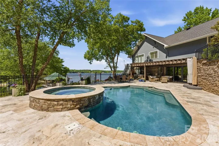 Saltwater pool and spa