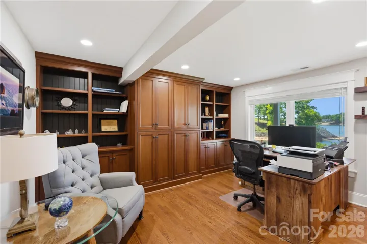 Secondary bedroom currently being used as office with full bath