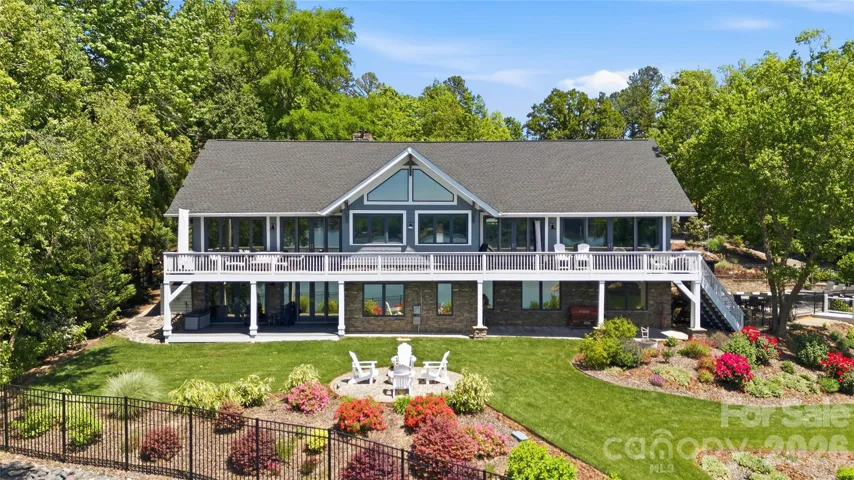 Beautifully landscaped yard with irrigation 