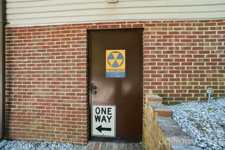Basement workshop entrance