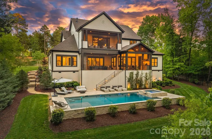 Rear view of home