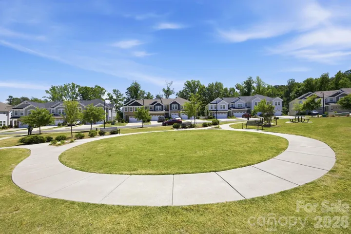Neighborhood walking path
