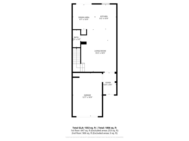 Open and inviting floor plan on main level 