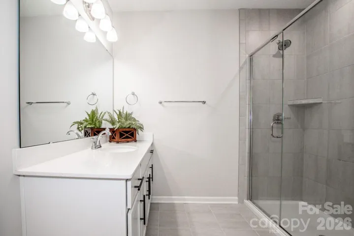 Primary walk-in shower